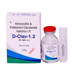 Amoxycillin 1000mg, Clavulanic Acid 200mg Injection