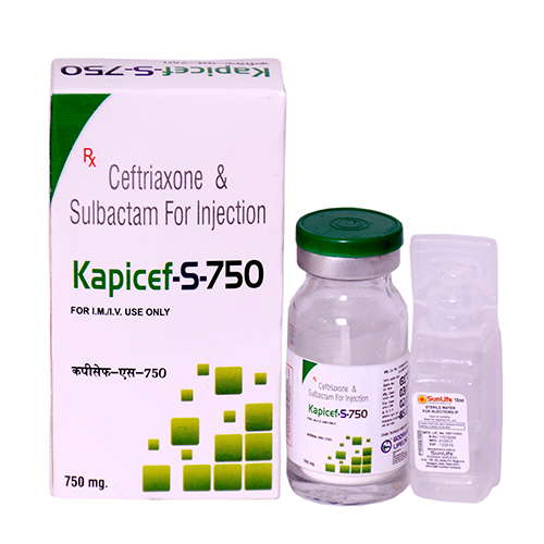 CEFTRIAXONE 500mg, SULBACTAM 250mg INJECTION
